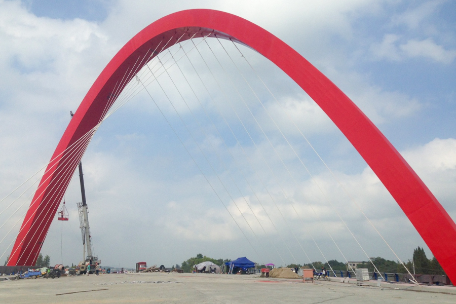 Approach Bridge Crossing Canal - 방글라데시 337MW/305MW (Net) 발전소 EPC 프로젝트